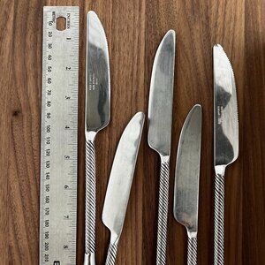 Twisted Handle Knives - set of 5